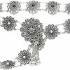 Body Chains | idealway Idealway Bohemian Vintage Body Chain Silver Sun Flower Belt Chain Women Jewelry (1)