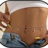 Body Chains | Todenb Layered Beads Waist Chain,18K Gold Plated Waist Chain, Pearl Belly Body Chain, Waist Adjustable Multilayer Sexy Bikini Waist Chain For Women