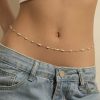 Body Chains | Asphire Asphire Bohemian Pearl Waist Chain Tiny Dainty Satellite Seed Beads Body Chain Boho Summer Beach Jewelry Sexy Belly Dance Accessories For Women Teens Girls