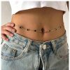 Body Chains | Yheakne Yheakne Vintage Emerald Belly Waist Chain Gold Emerald Crystal Body Chain Green Emerald Bikini Waist Chain Boho Summer Beach Body Chain Accessories For Women And Girls