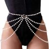 Body Chains | COSYDAYS Cosydays Pearl Waist Chain Belt Gold Layered Body Chains Pearl Belly Chain Beach Bikini Chain Party Sexy Body Jewelry Accessories For Women And Girls