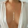 Body Chains | Tgirls Tgirls Layered Rhinestone Body Chain Sexy Gold Body Belly Chain Beach Body Jewelry Party For Women And Girls