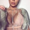 Body Chains | Nicute Nicute Party Bra Chains Rhinestone Body Chain Body Jewelry For Women And Girls