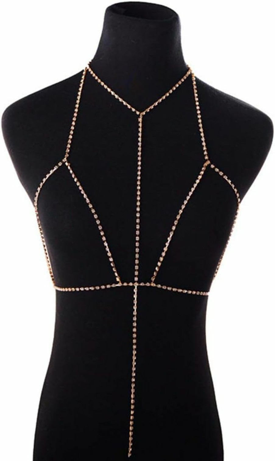 Body Chains | Nicute Nicute Party Bra Chains Rhinestone Body Chain Body Jewelry For Women And Girls