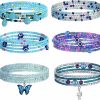 Body Chains | Florideco Florideco 27.5-50Inches Waist Beads For Women African Waist Beads Belly Beads Layered Body Chain Jewelry Plus Size Colorful Elastic Waist Beads For Women