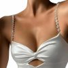 Body Chains | Zangoiry 2Pcs Wedding Rhinestone Shoulder Bra Strap Chain Festival Rave Shoulder Chain Bridal Wedding Crystal Underwear Chain Bikinis Lingerie Accessories Jewelry For Women