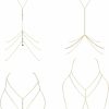 Body Chains | FIBO STEEL Fibo Steel 4Pcs Sexy Body Chains For Women Bra Chains Bikini Jewelry For Summer Beach Adjustable