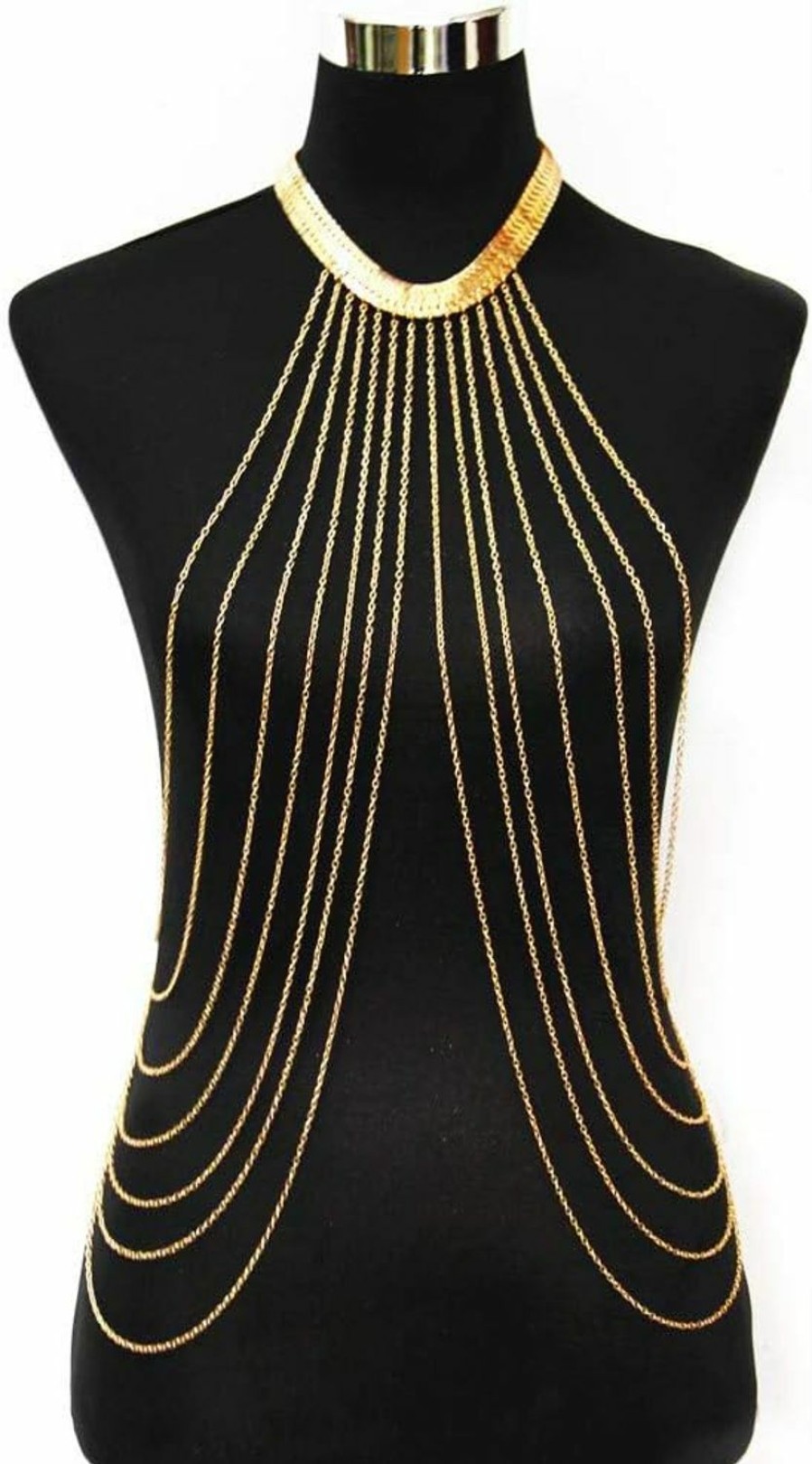 Body Chains | Yomiie Yomiie Body Chain Layered Gold Tassels Necklace Fashion Jewelry Belly Waist Bra Boho Hot Bikini Beach Harness Anniversary Festival Gift For Women Lady Girls