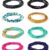 Body Chains | AKAAYUKO Waist Beads For Women 8Pcs African Waist Beads Colorful Elastic Belly Chains Summer Belly Chain Jewelry For Women