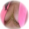 Body Chains | Zangoiry Sexy Crystal Multilayer Tassel Bra Chain Bikini Rhinestone Bra Body Accessories Jewelry Festivel Rave Lingerie Chain Jewelry Harness Summer Chest Bracket Chain For Women (Tassel-Gold)