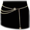 Body Chains | Yomiie Yomiie Waist Chain Gold Coin Belly Body Chains Layered Sexy Geometry Coin Luxury Fashion Jewelry Boho Hot Bikini Beach Anniversary Festival Gift For Women Lady Girls