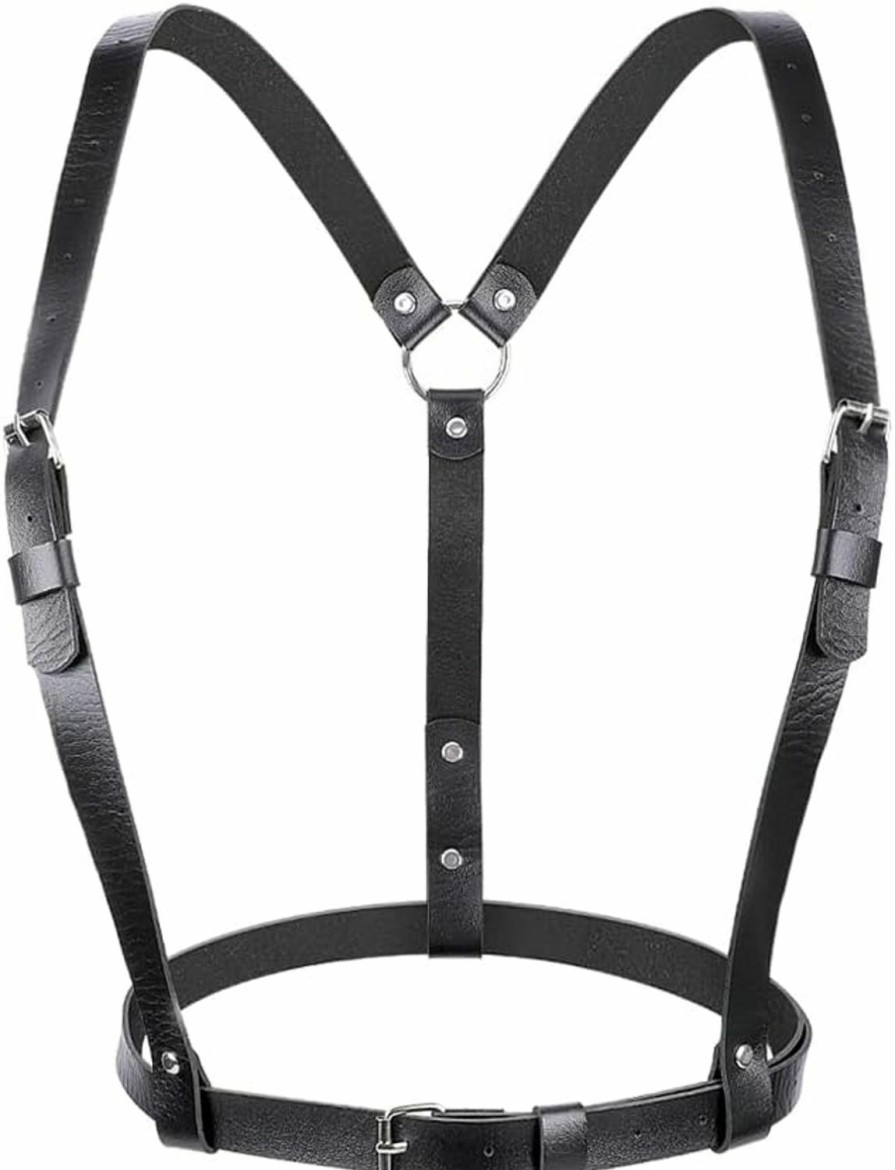 Body Chains | DOTASI Dotasi Punk Waist Leather Chain Belt Harness Strappy Adjustable Body Accessories