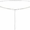 Body Chains | rhinotuning Crystal Waist Chain Adjustable Belt Chain Minimalist Beach Bikini Body Chain Belly Chain Silver Body Chain For Women And Girls Sexy Waist Chain