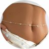 Body Chains | Turandoss Turandoss Gold Plated Waist Chains For Women, Gold Layered Belly Body Chain For The Waist Adjustable Sexy Bikini Waist Chain