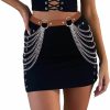 Body Chains | BODIY Bodiy Layered Waist Chain Belts Leather Body Chain Punk Goth Rave Belt Body Jewelry For Women And Girls