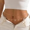 Body Chains | BODIY Bodiy Sequin Belly Chains Gold Snake Bone Layered Waist Body Chain Bikini Body Jewelry Beach Accessory For Women And Girls