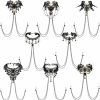 Body Chains | Kigeli Kigeli 8 Pcs Halloween Non Piercing Fake Bra Chain With Chain Gothic Choker Necklace Adjustable Bra Body Jewelry For Gift