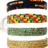 Body Chains | WYAINUTLAAT 50 Inch Waist Beads For Women African Waist Beads Plus Size Layered Colorful Belly Beads Body Jewelry Non-Stretching Belly Chains(4Pcs)