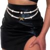 Body Chains | COSYDAYS Cosydays Pearl Waist Chain Belt Butterfly Body Chains Harness Layered Belly Chain Party Nightclub Sexy Beach Bikini Chain Body Jewelry For Women And Girls