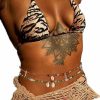 Body Chains | Woeoe Woeoe African Waist Beads Layered Shell Bead Belly Chain Elastic Plus Size Waist Jewelry Body Accessories For Women