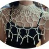 Body Chains | Bmirth Bmirth Pearl Shawl Body Chain Pearl Shoulder Necklaces Body Jewelry Sexy Bra Tassel Body Chain Summer Beach Body Accessories Nightclub Party Body Chains