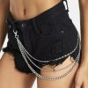 Body Chains | Zehope Zehory Layered Pants Chain Body Jean Chains Goth Trousers Street Wallet Pocket Key Chains For Women And Girls (Silver)