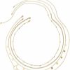 Body Chains | GYRMMUE 4Pcs Sequins Layered Waist Chain Zircon Waist Chain 18K Gold Plated Waist Chain Layered Waist Chain For Women Adjustable Sexy Layered Waist Chain Beach Bikini Body Jewelry For Women