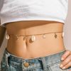 Body Chains | YienDoo Yiendoo Sexy Seashell Waist Chain Boho Star Shell Conch Pendant Body Chain Bikini Chain Belly Chain Belt Chain Stomach Chain Fashion Gold Body Jewelry Chain Gifts For Women And Girls