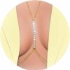 Body Chains | YANCHUN Rhinestone Body Chain Crystal Bra Chest Chain Beach Bikini Chain Adjustable Body Jewelry For Women Girls