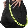 Body Chains | Auwoyss Auwoyss Hip Hop Jeans Pants Chain Punk Goth Acrylic Wallet Chain Thick Pocket Keychains Body Accessory For Women And Girls