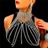 Body Chains | Xerling Xerling Rhinestone Fringe Tassels Bra Body Chain Necklace Halter Top Body Jewelry For Women Party Nightclub