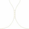 Body Chains | Zaner Body Chain For Women, Beach Bikini Bra Chain, Sexy Gemstone Body Jewellery, Layered Gold Waist Chain