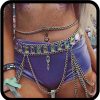 Body Chains | Victray Victray Women Sparkly Body Chains Sequins Waist Chain Rhinestone Belly Body Chains Fashion Waist Jewelry Body Accessory (9)