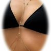 Body Chains | Zangoiry Sexy Crystal Multilayer Tassel Bra Chain Bikini Rhinestone Bra Body Accessories Jewelry Festivel Rave Lingerie Chain Jewelry Harness Summer Chest Bracket Chain For Women