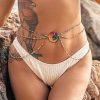 Body Chains | JEWEKY Jeweky Layered Beaded Waist Chain Beach Boho Body Chain Colorful Belly Body Chain Rainbow Body Jewelry For Women And Girls