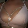 Body Chains | YERTTER Yertter Rhinestone Silver Gold Bra Chain Breast Chain Crystal Bra Chain Chest Chain Underwear Chain Waist Chain Body Chain Sexy Bkini Body Accessories Jewelry For Women Brides