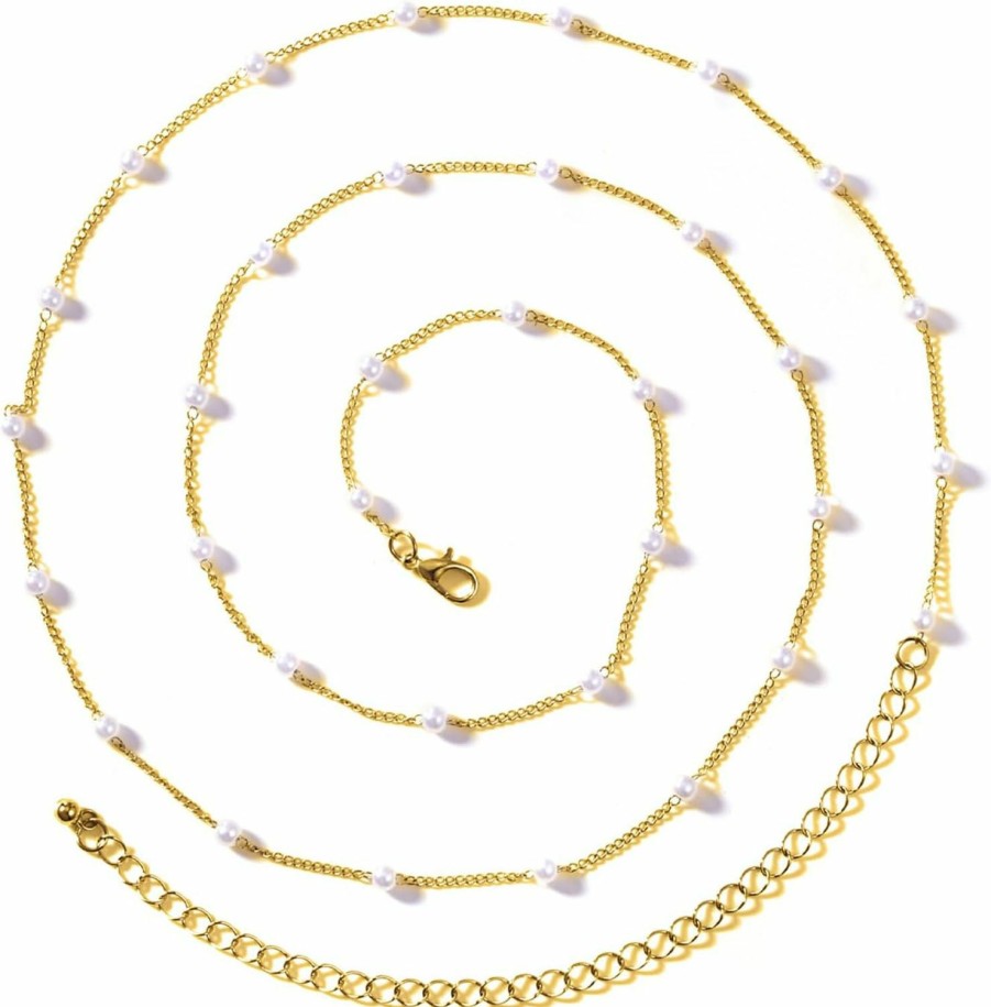 Body Chains | Longita Longita Belly Chain Waist Chain For Women Gold Waist Jewelry For Women Pearl Waist Jewelry Gold Belly Chain Pearl Waist Chain Stomach Chain Jewelry Body Chain Jewelry