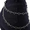 Body Chains | Hitage Hitage Hip Hop Pants Chain Heart Body Chain Goth Punk Trousers Chains Body Jewelry For Men And Women