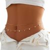 Body Chains | Cusmyre 2Pcs Summer Beach Beads Waist Chain Bikini Multilayer Pearl Waist Belly Chain Sexy Bead Body Chain Simple Metal Thin Bead Waist Body Chain Jewelry For Women(Bead Jewelry)