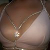 Body Chains | Asooll Asooll Crystal Body Chain Silver Chest Chain Bikini Bra Jewelry Beach Prom Party Rave Body Accessories Jewelry For Women And Girls