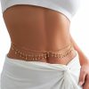 Body Chains | Courmoek Boho Gold Multi Layer Butterfly Pendant Rhinestone Waist Belly Chain Summer Beach Bikini Crystal Belly Body Chain Sexy Rhinestone Waist Chain Belt Festival Dance Body Jewelry For Women (Butterfly)