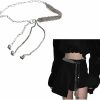 Body Chains | Lizihengpi Lizihengpi Belt Chain For Women Goth Punk Rock Accessories Hip Hop Jean Pants Chain Silver Pocket Hip Chain Decorated Skinny Waist Belt