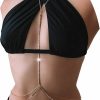 Body Chains | FNQUFUJ Rhinestone Body Chains Jewelry For Women And Girls Sexy Belly Waist Chain Bikini Beach Accessories