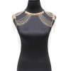 Body Chains | CanB Canb Gold Body Chains Shoulder Body Chain Harness Sexy Body Jewelry Accessories For Women And Girls