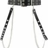 Body Chains | HeiBai Xiong Heibai Xiong Punk Goth Belts Rock Leather Waist Chain Belt For Women