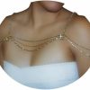 Body Chains | Rotaiboes Rhinestone Tassel Shoulder Chain Necklace,Multi-Layered Rhinestone Shoulder Arm Chain Sexy Rave Crystal Fringe Back Chain Bridal Wedding Shoulder Body Jewelry For Women