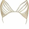 Body Chains | Maijiao Maijiao Adjustable Gold Body Chain Set - Boho Summer Beach Bikini Belly Chain Jewelry For Women Rave Full Body Jewelry Layered Bra Chain Necklace Chain Dress