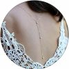 Body Chains | Olbye Olbye Back Necklace Pearl Backdrop Necklaces Body Chain Jewelry For Women And Girls Bridal Jewelry