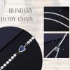 Body Chains | Blindery Blindery Rhinestone Body Chain Crystal Body Jewelry Shining Body Chains Luxury Rhinestone Waist Body Chain Festival Party Body Jewelry For Women