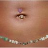 Body Chains | Cusmyre Waist Beads Jewelry African Shell Turquoise Bead Waist Chain Bohemia Bikini Bead Belly Chains Body Jewelry, Bead Waist Chain For Summer Beach(Color 3)